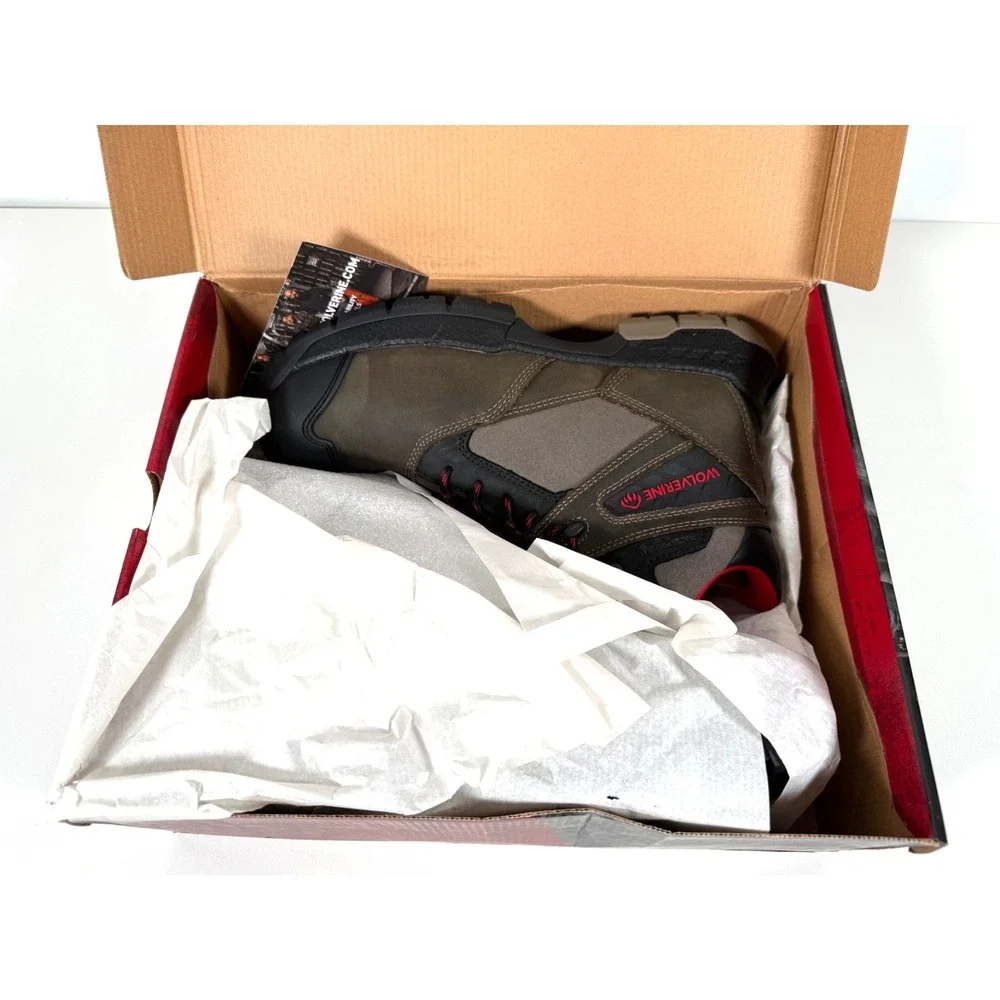 Wolverine Rush USPRG CarbonMAX Toe Waterproof Boot 11 EW Brown W231039 NIB